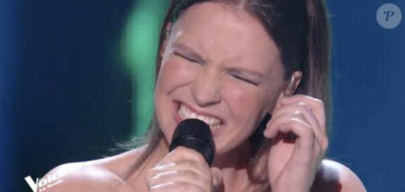 Anne Sila (équipe de Florent Pagny) lors de la finale de "The Voice All Stars" - TF1