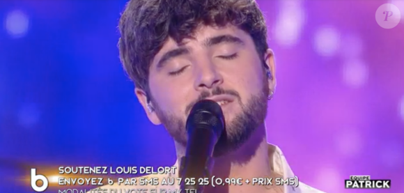 Louis Delort (équipe de Patrick Fiori) lors de la finale de "The Voice All Stars" - TF1