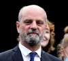 Le ministre de l'Education nationale, de la Jeunesse et des Sports, Jean-Michel Blanquer lors de la dictée ELA, rédigée par Hervé Le Tellier (prix Goncourt et intitulée "La gymnastique des mots ", aux collégiens pour la 18ème édition en soutien à l'Association Européenne de Leucodystrophie (ELA), au collège Amédée Dunois à Boissy-Saint-Léger.