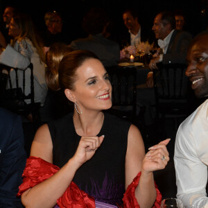 Omar Sy et sa femme Hélène - La maison Audemars Piguet a célébré le lancement de la nouvelle Millenary Femme au Carreau du Temple à Paris le 6 juillet 2015 .