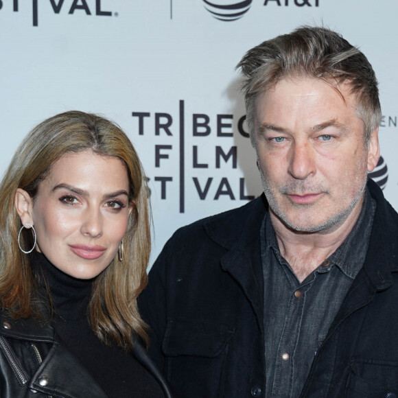 Alec Baldwin et sa femme Hilaria Baldwin - Projection du film "Crown Vic" lors du Festival du Film de Tribeca à New York. Le 26 avril 2019.