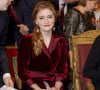 La princesse Elisabeth de Belgique - Concert de Noël en présence de la famille royale au palais à Bruxelles le 18 décembre 2019.