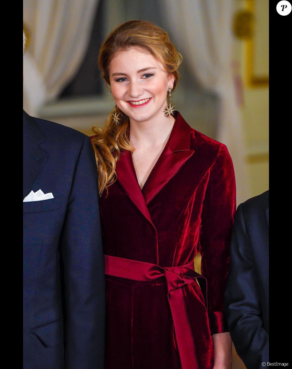 La princesse Elisabeth - La famille royale de Belgique assiste au concert de Noël au palais royal à Bruxelles, le 18 décembre 2019.