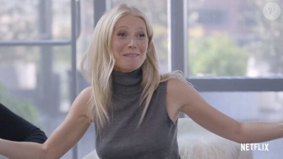 Gwyneth Paltrow dans l'émission de télévision documentaire "Le Labo Goop" sur Netflix.