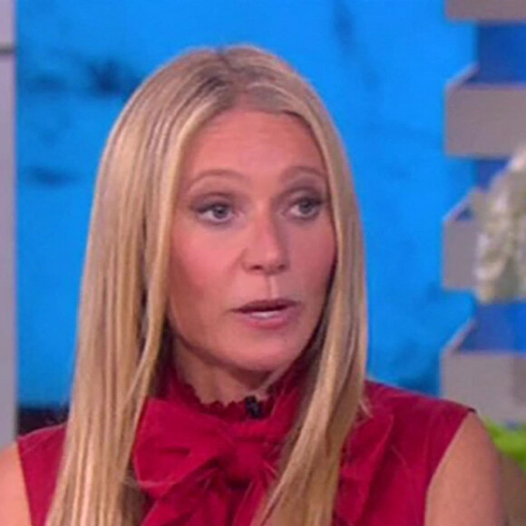 Gwyneth Paltrow dans l'émission "The Ellen Show" à Los Angeles, le 20 octobre 2021.