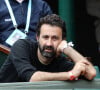 Mathieu Madenian dans les tribunes lors des Internationaux de France de Tennis de Roland-Garros à Paris, le 1er juin 2018.© Dominique Jacovides-Cyril Moreau / Bestimage 