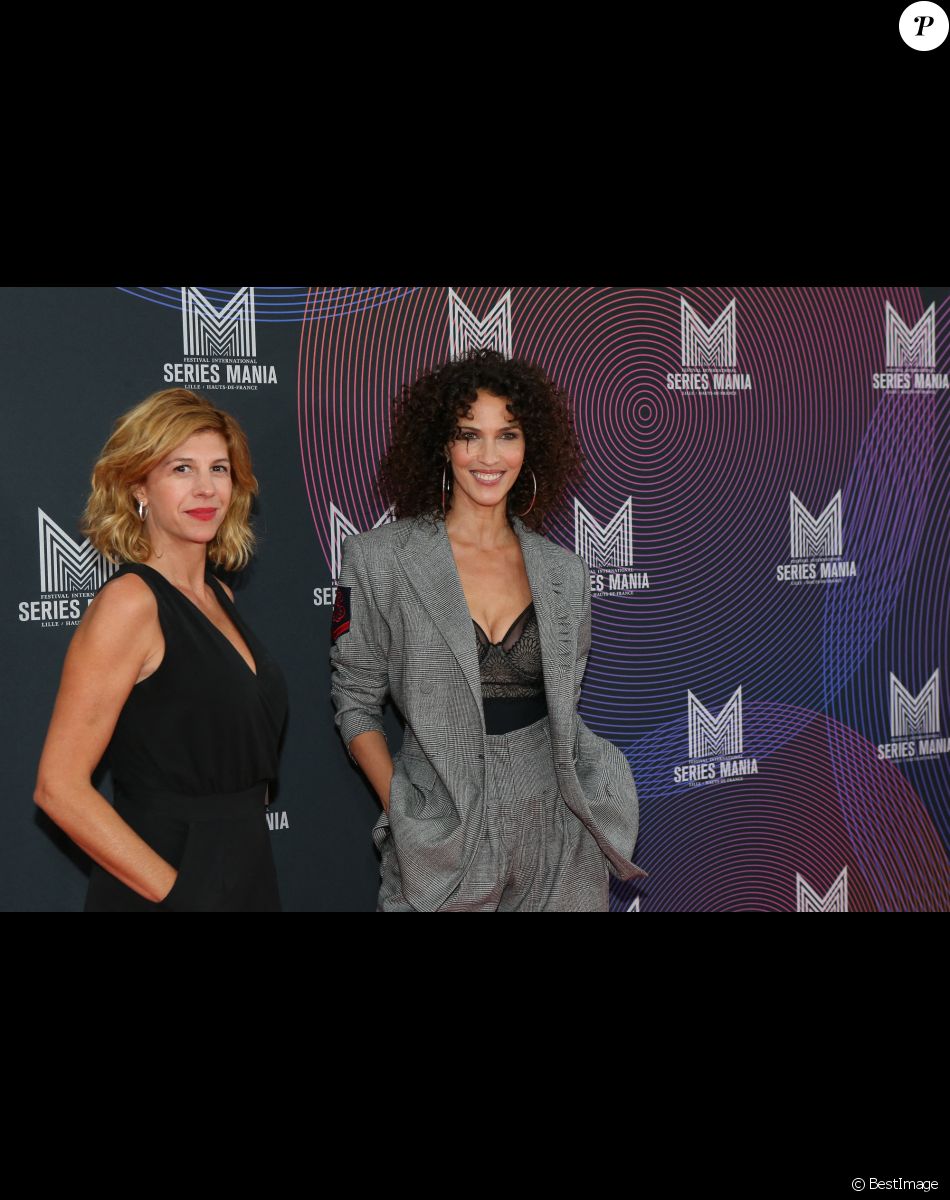 Juliette Tresanini, Linda Hardy - Photocall de la cérémonie d'ouverture du Festival Series Mania à Lille. Le 26 août 2021.