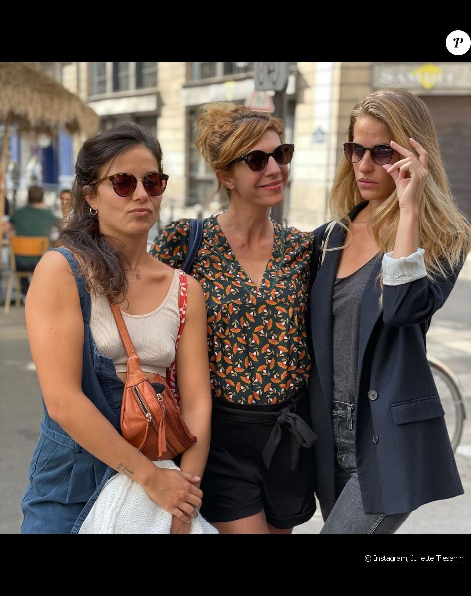 Raphaële Volkoff, Juliette Tresanini et Solène Hébert - Juliette Tresanini fait ses adieux à la série "Demain nous appartient". Le 26 octobre 2021.