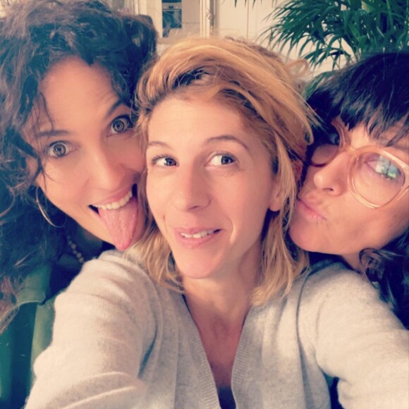 Linda Hardy, Juliette Tresanini et Anne Caillon - Juliette Tresanini fait ses adieux à la série "Demain nous appartient". Le 26 octobre 2021.