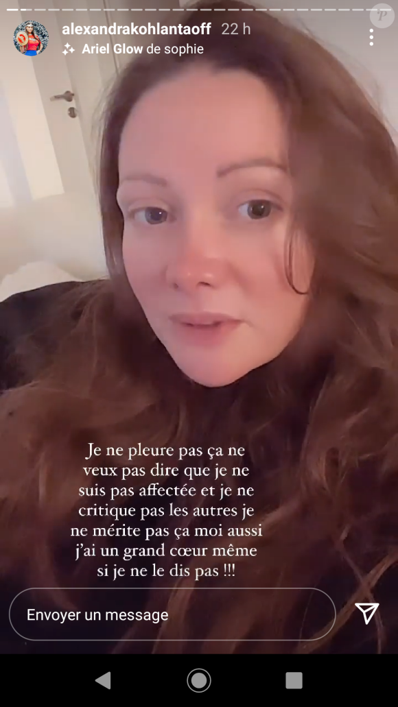 Alexandra (Koh-Lanta, La Légende) répond aux attaques sur Instagram.