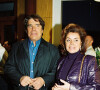 Bernard Tapie et sa femme Dominique - Inauguration de la Boutique "Bleu comme bleu" a Paris, 2000.