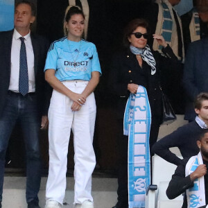 Renaud Muselier, Sophie Tapie, Dominique Tapie - Cérémonie d'hommage à Bernard Tapie au stade Vélodrome à Marseille, France, le 7 octobre 2021. Bernard Tapie, est décédé le 3 octobre 2021 à l'âge de 78 ans, après un combat de quatre ans avec cancer. © Jacovides-Santini/Bestimage