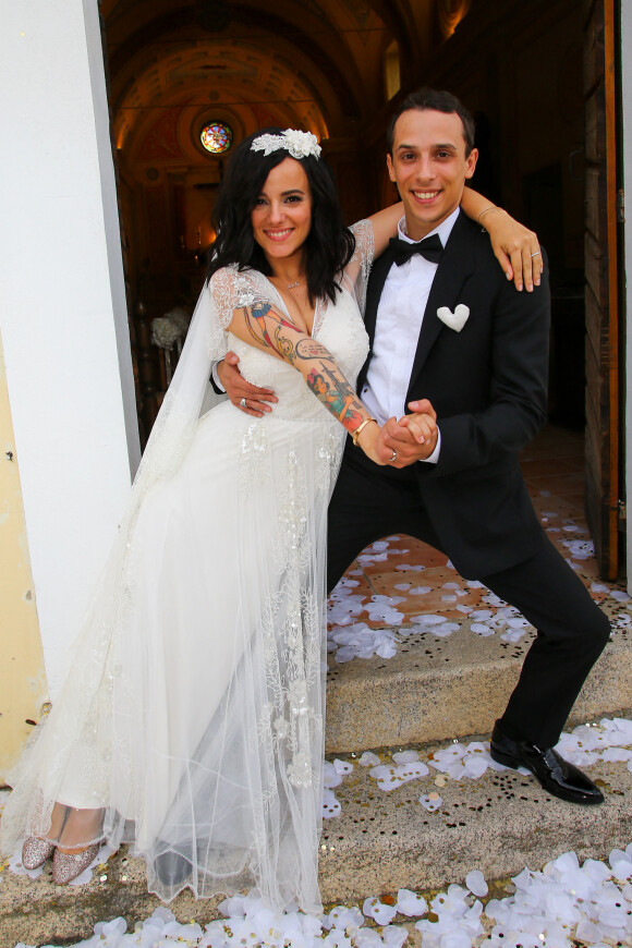 Exclusif -  Mariage religieux en l'église de Villanova d' Alizée et Grégoire Lyonnet - Villanova le 18 juin 2016 © Olivier Huitel - Olivier Sanchez / Bestimage - Crystal