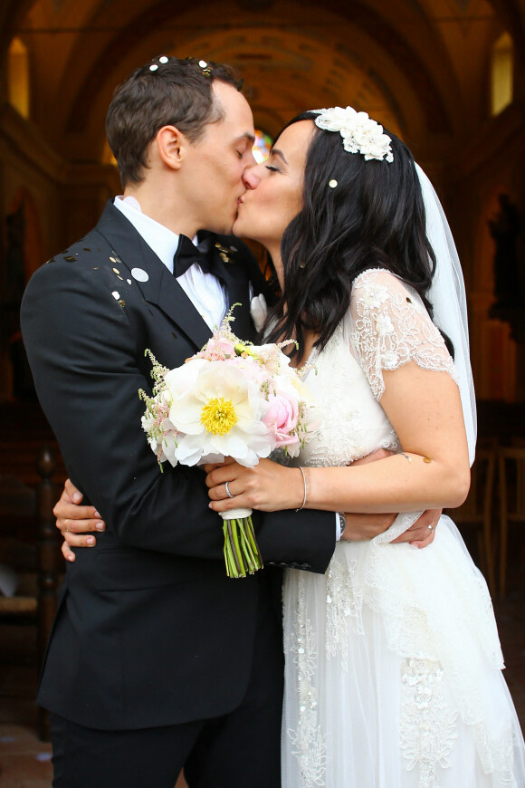 Exclusif Mariage religieux en l'église de Villanova d' Alizée et Grégoire Lyonnet - Villanova le 18 juin 2016 © Olivier Huitel - Olivier Sanchez / Bestimage - Crystal