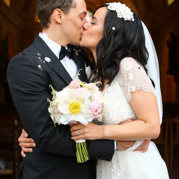 Exclusif Mariage religieux en l'église de Villanova d' Alizée et Grégoire Lyonnet - Villanova le 18 juin 2016 © Olivier Huitel - Olivier Sanchez / Bestimage - Crystal