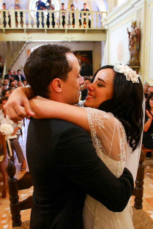 Exclusif -  Mariage religieux en l'église de Villanova d' Alizée et Grégoire Lyonnet - Villanova le 18 juin 2016 © Olivier Huitel - Olivier Sanchez / Bestimage - Crystal