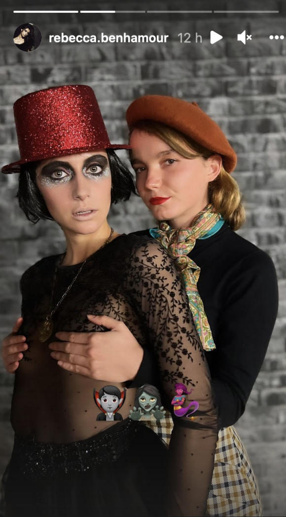 Axelle Dodier et Rebecca Benhamour, deux actrices d'"Ici tout commence", ont fêté Halloween ensemble - Instagram