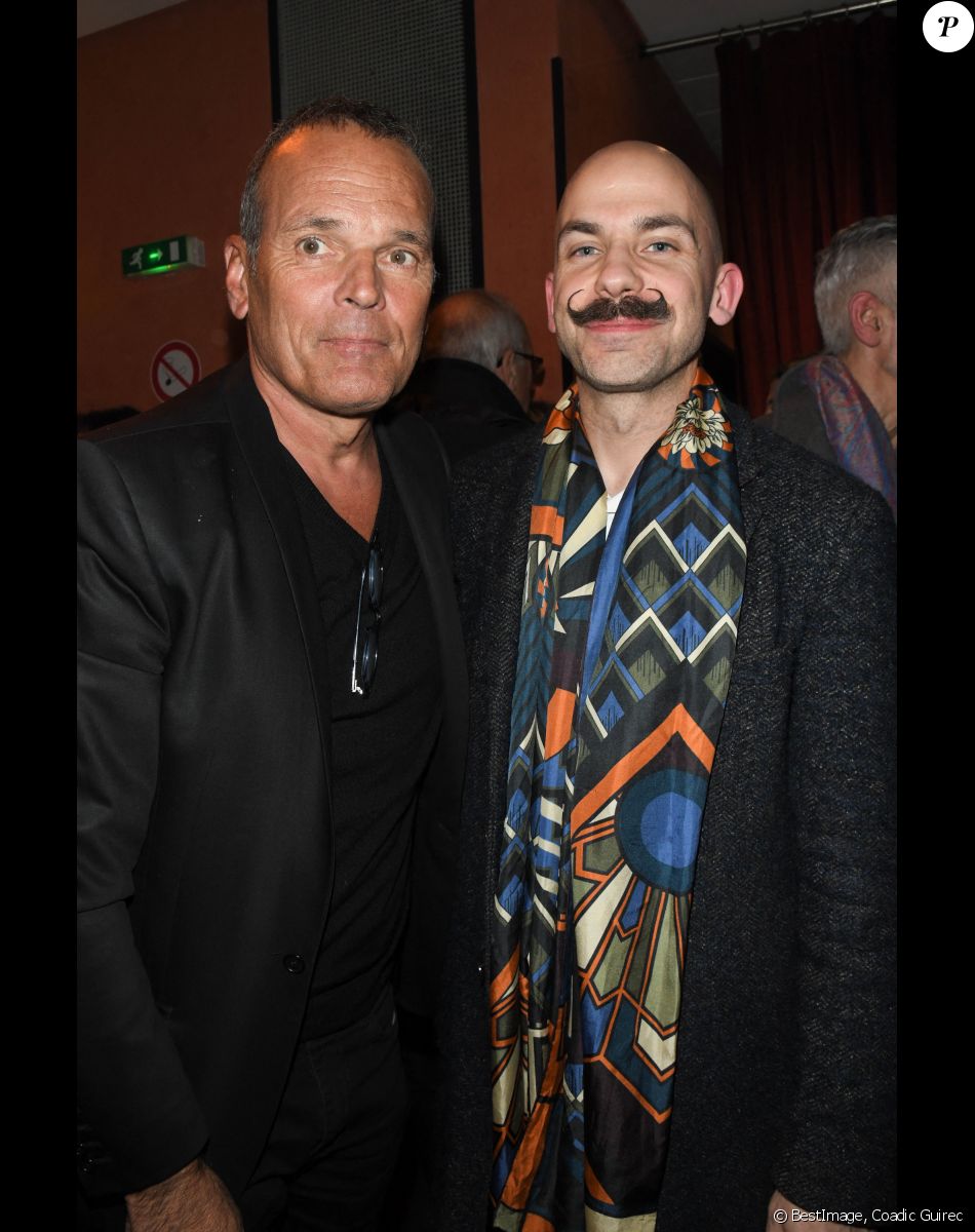 Exclusif - Laurent Baffie, Viktor Vincent (Mentaliste) - People en backstage du spectacle "Jeanfi Janssens atterrit à l'Olympia" à Paris le 10 janvier 2020. © Coadic Guirec/Bestimage