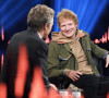 Ed Sheeran sur le plateau de l'émission "Skavlan" à Stockholm.