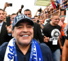Diego Armando Maradona est nommé président du club de football "Dinamo Brest" en Biélorussie. A cette occasion il donne une conférence de presse puis se rend au stade rencontrer les supporters du club. Brest, le 16 juillet 2018.