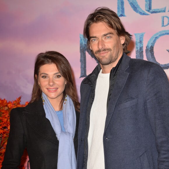 Camille Lacourt et sa compagne Alice Detollenaere (Miss Bourgogne 2010) - Projection exceptionelle de "La Reine des Neiges 2 " au Grand Rex à Paris le 13 novembre 2019. © Veeren Ramsamy/Bestimage