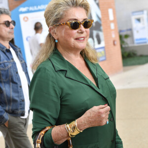 Catherine Deneuve arrive à Venise pour le 76ème festival international du film, la Mostra le 27 août 2019.