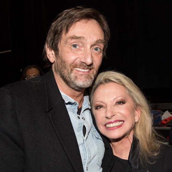 Exclusif - Pierre Palmade et Véronique Sanson - People lors du concert de Véronique Sanson au Palais des Sports à Paris. Le 26 avril 2019. © Cyril Moreau / Bestimage