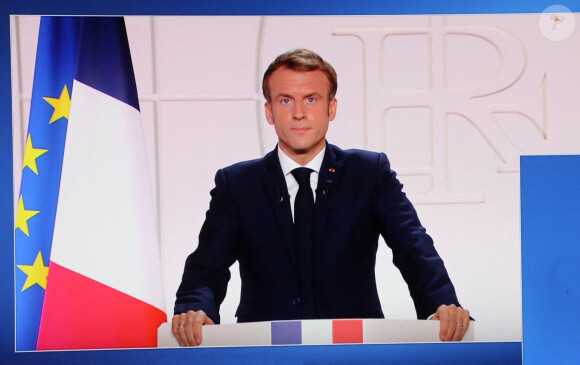 Capture écran - Allocution du Président de la République Emmanuel Macron le 9 Novembre 2021 pendant le JT de 20H