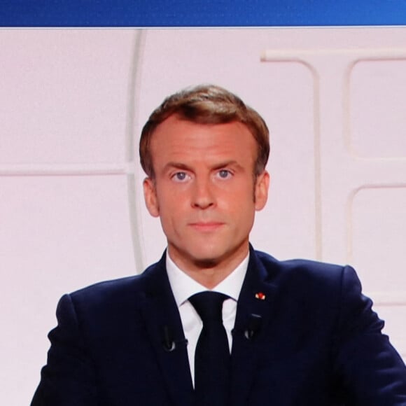 Capture écran - Allocution du Président de la République Emmanuel Macron le 9 Novembre 2021 pendant le JT de 20H