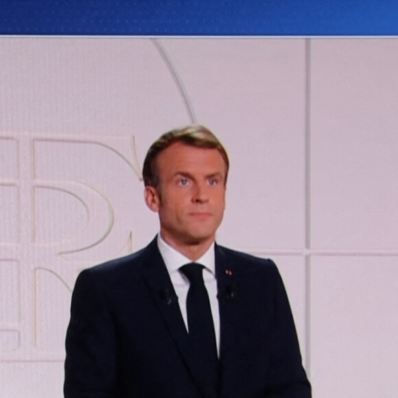 Capture écran - Allocution du Président de la République Emmanuel Macron le 9 Novembre 2021 pendant le JT de 20H