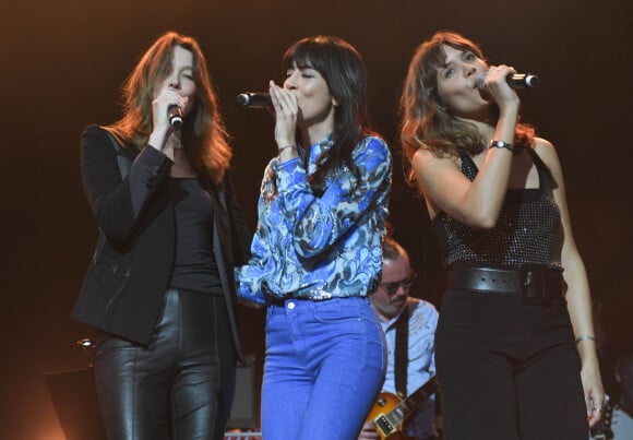 Carla Bruni-Sarkozy, Nolwenn Leroy, Vanille Leclerc - 14e Gala de la Fondation pour la recherche sur Alzheimer à l'Olympia à Paris, le 18 mars 2019. © Coadic Guirec/Bestimage