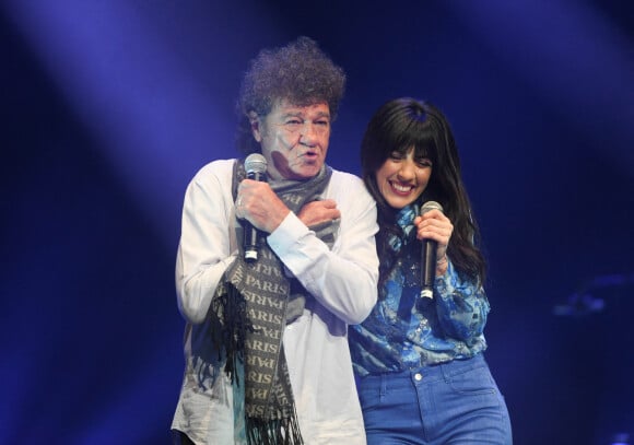 Robert Charlebois et Nolwenn Leroy - 14e Gala de la Fondation pour la recherche sur Alzheimer à l'Olympia à Paris, le 18 mars 2019. © Coadic Guirec/Bestimage