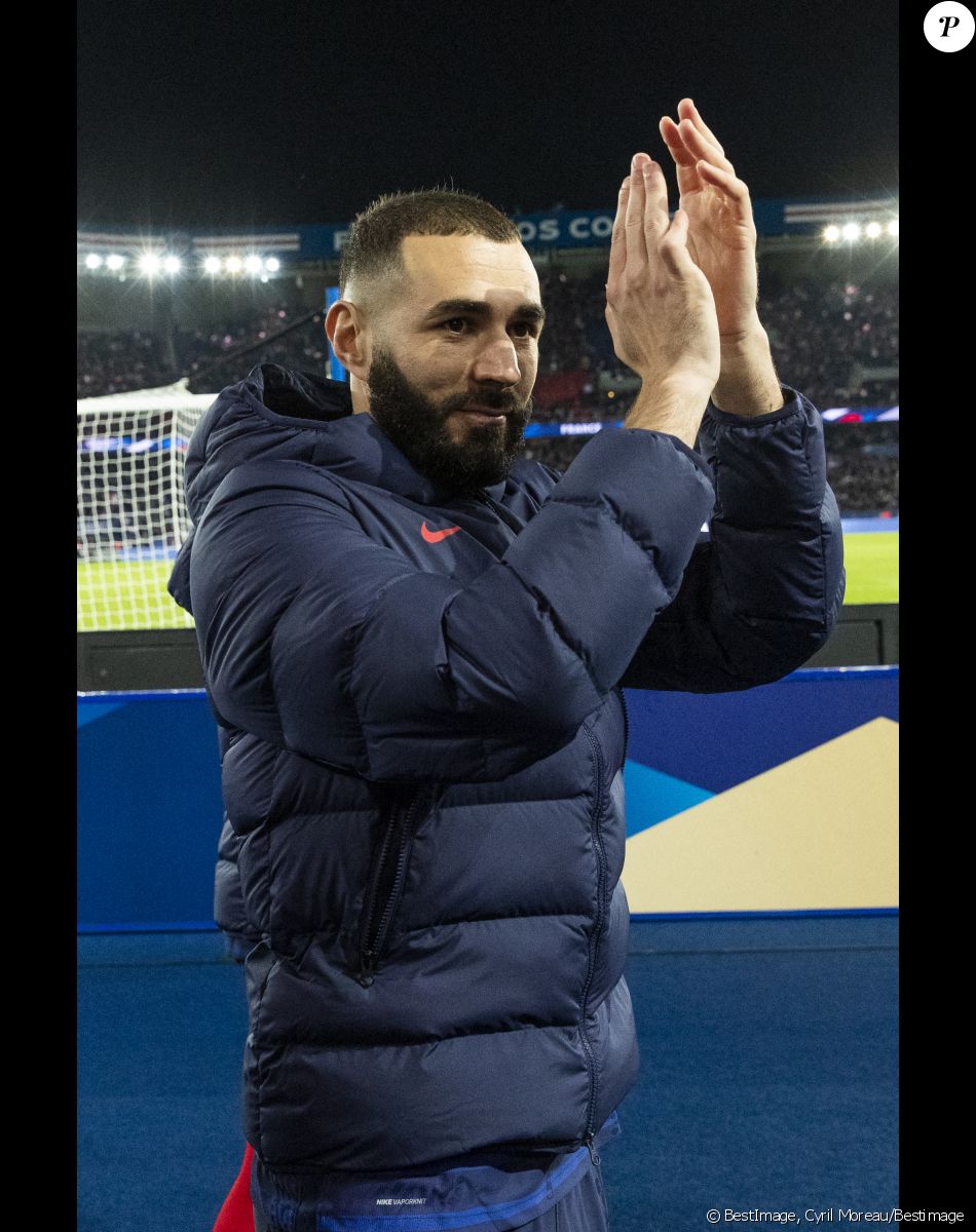 Karim Benzema lors du match de football de qualification pour la Coupe du monde 2022 entre la France et le Kazakhstan au stade Parc des Princes à Paris, France, le 13 novembre 2021. La France a gagné 8-0. © Cyril Moreau/Bestimage