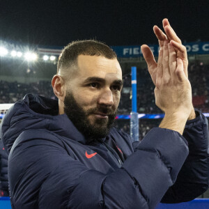 Karim Benzema lors du match de football de qualification pour la Coupe du monde 2022 entre la France et le Kazakhstan au stade Parc des Princes à Paris, France, le 13 novembre 2021. La France a gagné 8-0. © Cyril Moreau/Bestimage 