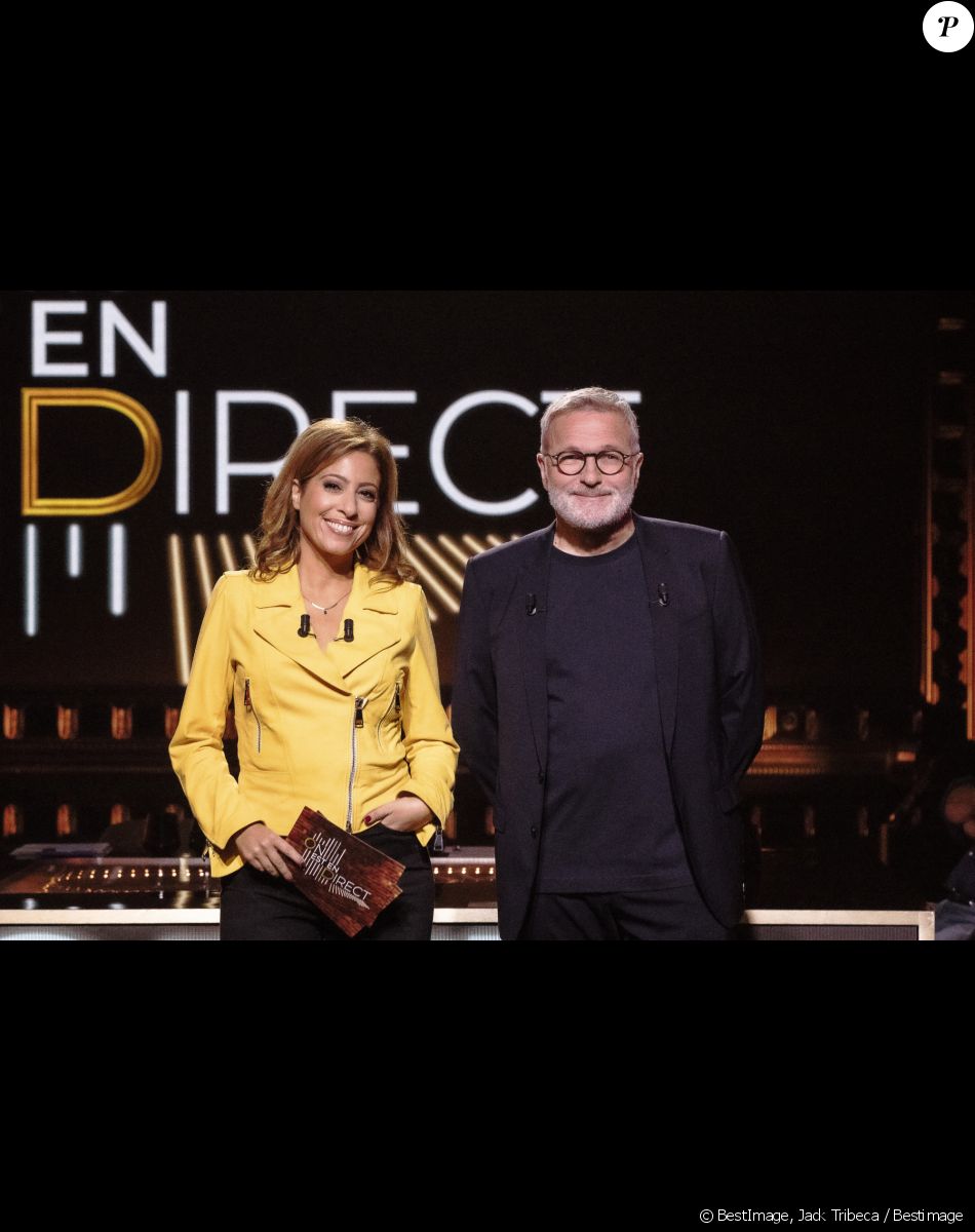 Exclusif - Léa Salamé, Laurent Ruquier - Sur le plateau de l'émission On Est En Direct (OEED) du samedi 13/11/2021, présentée par L.Salamé et L.Ruquier - Paris 13/11/2021 - © Jack Tribeca / Bestimage