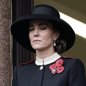 La duchesse de Cambridge , Catherine Kate Middleton - La famille royale d'Angleterre sans la reine participe au 'Remembrance Day', une cérémonie d'hommage à tous ceux qui sont battus pour la Grande-Bretagne, au Cenopath à Whitehall, Londres le 14 novembre 2021 