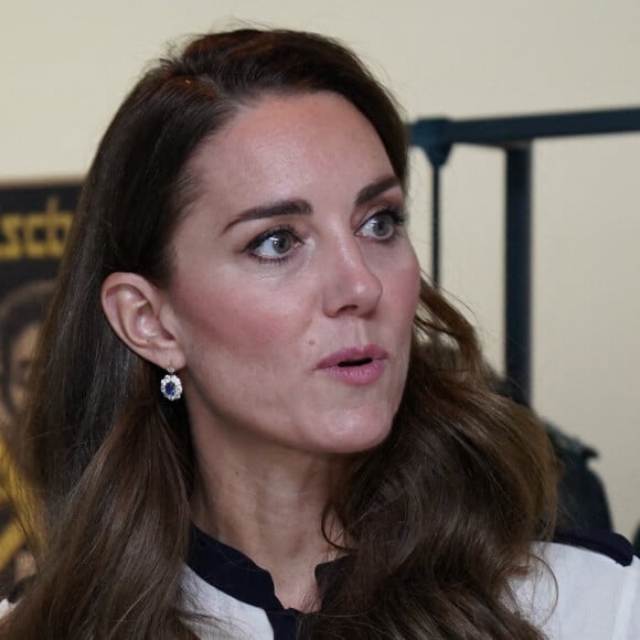 Catherine (Kate) Middleton, duchesse de Cambridge, visite le musée de la guerre (L'Imperial War Museum London) à Londres, Royaume Uni, le 10 novembre 2021. 