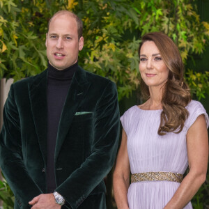 Le prince William, duc de Cambridge et Catherine (Kate) Middleton, duchesse de Cambridge - Première cérémonie de remise des prix Earthshot au Palace Alexandra à Londres le 17 octobre 2021. 