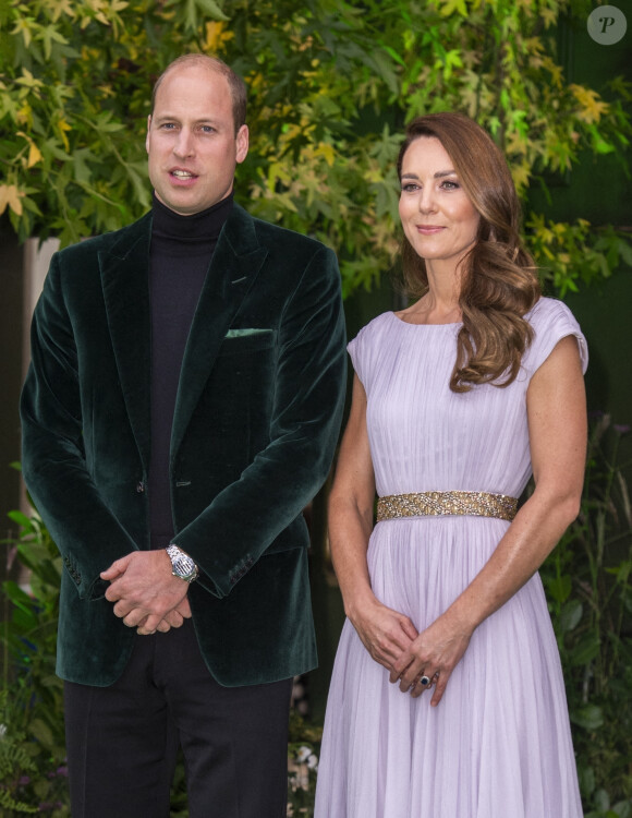 Le prince William, duc de Cambridge et Catherine (Kate) Middleton, duchesse de Cambridge - Première cérémonie de remise des prix Earthshot au Palace Alexandra à Londres le 17 octobre 2021. 
