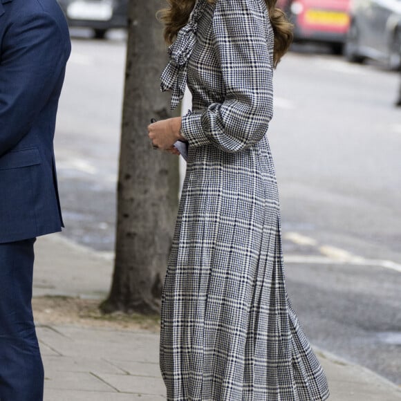 Catherine Middleton (Kate), duchesse de Cambridge, arrive au "University College" de Londres, le 5 octobre 2021. 