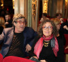 Mireille Dumas et son mari Dominique Colonna - Le maître Joaillier Edouard Nahum privatise le musée Grévin pour une soirée à Paris. © Didier Sabardin / Bestimage 