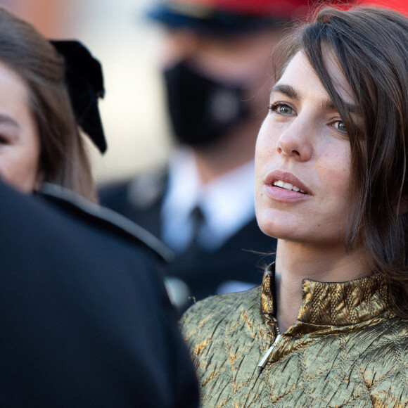 Charlotte Casiraghi lors de la Fête nationale de Monaco, le 19 novembre 2021. 
