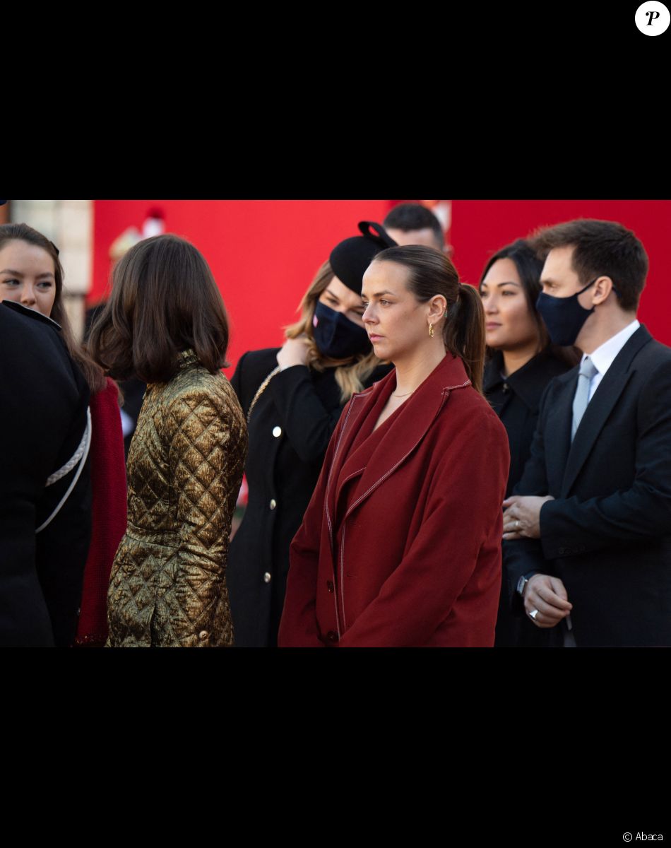 Pauline Ducruet, Louis Ducruet et son épouse Marie Ducruet lors de la Fête nationale de Monaco, le 19 novembre 2021.