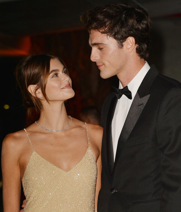 Kaia Gerber et son compagnon Jacob Elordi - People à la soirée de gala de l'Academy Museum of Motion Pictures à Los Angeles, le 25 septembre 2021. 