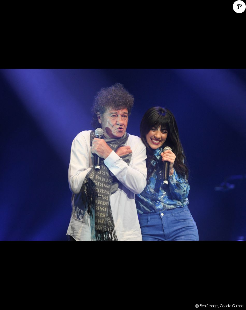 Robert Charlebois et Nolwenn Leroy - 14e Gala de la Fondation pour la recherche sur Alzheimer à l'Olympia à Paris, le 18 mars 2019. © Coadic Guirec/Bestimage