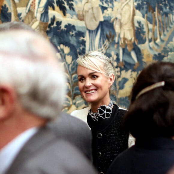 Exclusif - Laeticia Hallyday - Daniel Rondeau fait son entrée à l'Académie Française lors d'une séance solennelle sous la Coupole à l'Institut de France à Paris. Le 4 Novembre 2021 © Dominique Jacovides / Bestimage 
