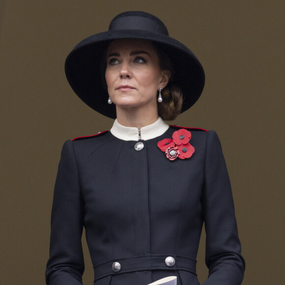 Catherine Kate Middleton, duchesse de Cambridge - La famille royale d'Angleterre sans la reine et la classe politique anglaise participent au 'Remembrance Day', une cérémonie d'hommage à tous ceux qui sont battus pour la Grande-Bretagne, au Cenopath à Whitehall, Londres le 14 novembre 2021.