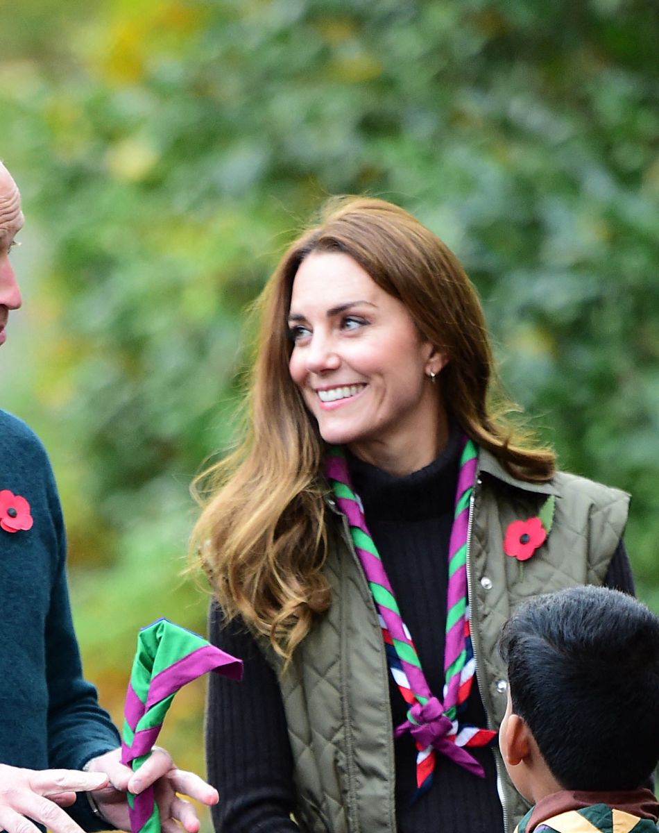 Le prince William et Kate Middleton rendent visitent aux scouts à Alexandra Park pour leur campagne PromiseToThePlanet des scouts à Glasgow, en marge de la Cop26 (1er - 12 novembre 2021), le 1er novembre 2021.