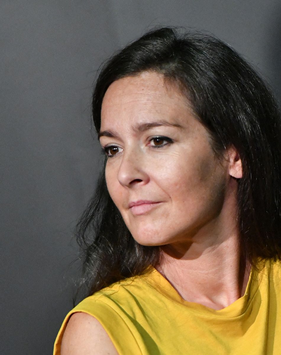 Exclusif - Emmanuelle Boidron - Filage de la pièce de théâtre "Le Switch" au théâtre Edgar à Paris, le 25 septembre 2021. © Veeren / Bestimage