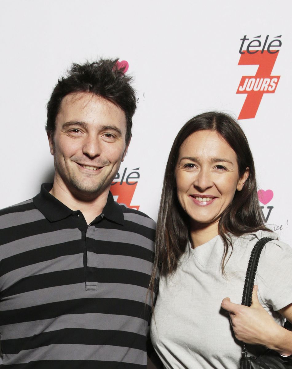 Emmanuelle Boidron et son mari Antoine Jacoutot - 2e édition de la Fête de la télé au Grand Palais, le 12 décembre 2012.